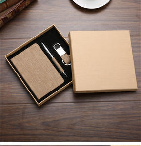 Speciaal Ontwerp Promotie <span class=keywords><strong>3</strong></span> In 1 Notebook + Pen + Sleutelhanger 2022 Cadeauset Weggeefacties Kerst - Product Image 2