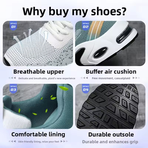 Zapatillas Deportivas Casuales para Hombre, Calzado Deportivo de Otoño con Amortiguación, Suela Suave, Tejido Transpirable, a la Moda - Product Image 5