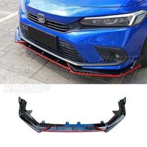 ลิ้นกันชนหน้ารถยนต์ สีดำเงา สำหรับ Honda Civic รุ่นที่ 11 ปี 2022 อุปกรณ์ตกแต่งรถยนต์ - Product Image 2