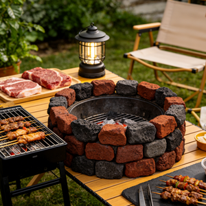 Bloque <span class=keywords><strong>de</strong></span> Roca Volcánica <span class=keywords><strong>de</strong></span> Basalto Natural, Color Negro/Rojo, para Mejorar el Suelo, Acuicultura, Jardín, Barbacoa, Difusor, Uso Exterior - Product Image 6