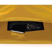Sac sec recyclé imperméable de qualité 500D bâche PVC noir sac à dos de camping en plein air avec motif de lettre isolé