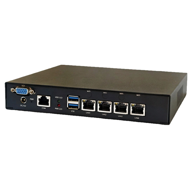 Intel J4125 Fanless Firewall Appliance 4x2.5GbE I226-V Mini Router With AES-NI for OPNsense PfSense VPN Small Office