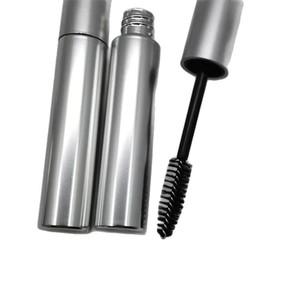 Tubo de Rímel Personalizado con Logotipo, Plateado Mate, 10 ml, Envase Vacío Redondo para Cejas, Pestañas, Delineador de Ojos y Brillo Labial - Product Image 4