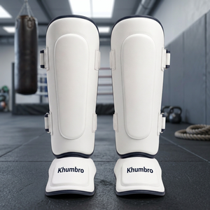 Espinilleras de Boxeo Khumbro, Protectores de Piernas para Kickboxing, Material PU, Equipo de Protección para Entrenamiento en Todas las Estaciones - Product Image 3