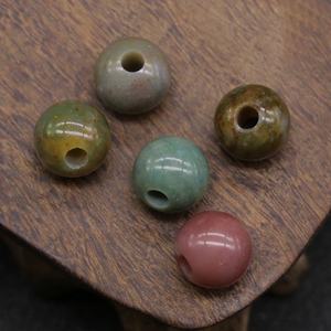 <span class=keywords><strong>Perles</strong></span> rondes en pierres naturelles avec <span class=keywords><strong>gros</strong></span> trou 10mm, pierres précieuses naturelles, différentes couleurs, pour la fabrication de bijoux DIY, livraison gratuite - Product Image 5