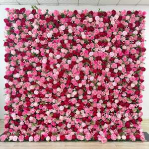 Panel de Tela Enrollable de Alta Calidad con Diseño de Rosas Rosadas para Decoración de Paredes, 8x8 pies - Product Image 4