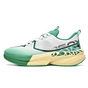 Zapatillas Deportivas para Hombre, Transpirables, con Bloques de Color Blanco y Verde, Antideslizantes, con Amortiguación, para Maratón - Product Image 5