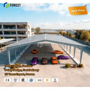 Garaje de estacionamiento resistente de estructura de acero prefabricado de varios niveles de gran envergadura con servicios de soldadura y corte para aeropuertos - Product Image 1