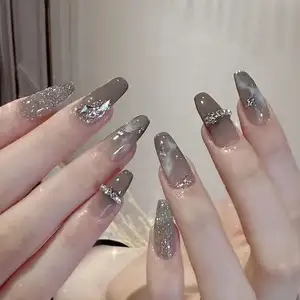 Custom Wholesale Hot Sale French Style Salon Equivalent Wearable Nail Art