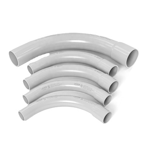 LeDES CUL Listado 2 "90 Graus Conduit Cotovelo Resistente À Luz Solar <span class=keywords><strong>PVC</strong></span> Tubulação Fábricas Curva <span class=keywords><strong>PVC</strong></span> FT4 Fogo Avaliado Acessórios Elétricos - Product Image 1