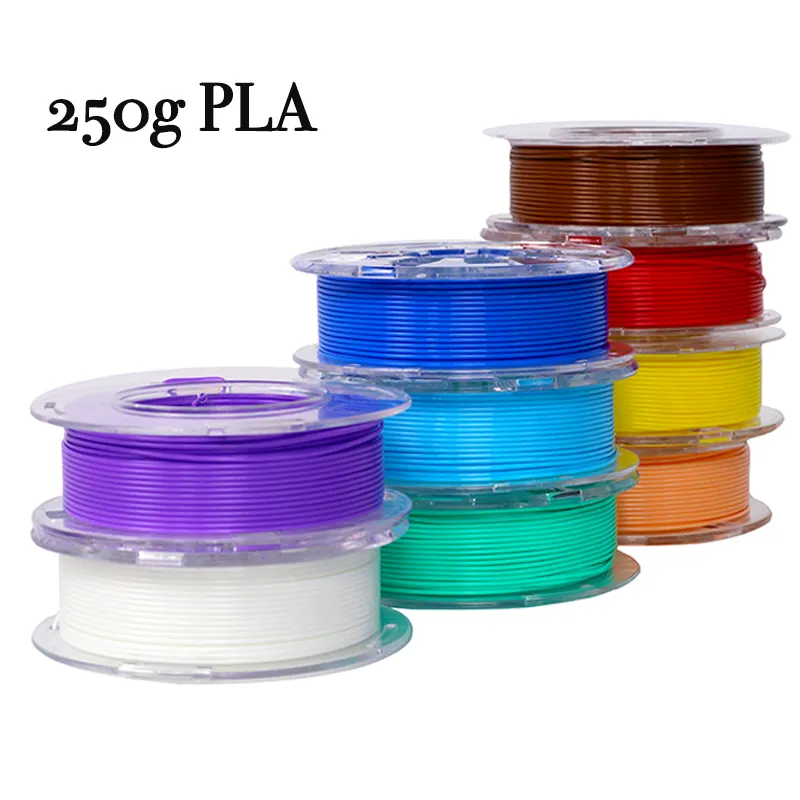 3d yazıcı filament PLA 1.75mm 250g temiz sarma şeffaf makara