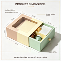 Boîte cadeau en papier pour macarons personnalisés, pour l'emballage de desserts et de bonbons