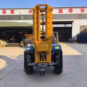 Machine de forage de puits d'eau DTH montée sur tracteur à trois roues, personnalisable, avec moteur hydraulique, <span class=keywords><strong>pour</strong></span> forage de 200m - Product Image 2