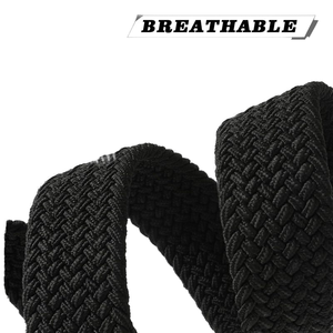 Giá rẻ hỗn hợp màu sắc bán buôn unisex Polyester Vải vành đai Pin khóa đàn hồi bện vành đai cho phụ nữ và nam giới - Product Image 3