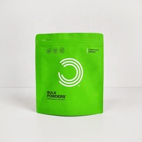 Pochette debout zip-lock en plastique personnalisée sac d'emballage en mylar alimentaire en poudre de protéines de lactosérum en feuille d'aluminium