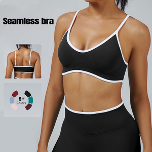 2025 nouvelles femmes séchage rapide respirant course <span class=keywords><strong>haut</strong></span> Impact sans couture <span class=keywords><strong>dos</strong></span> nu et nombril Yoga <span class=keywords><strong>haut</strong></span> Gym Fitness sport soutien-gorge - Product Image 1