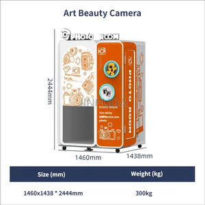 Photomaton à écran tactile incurvé de 27 pouces, style <span class=keywords><strong>journal</strong></span>, compatible avec les appareils photo reflex, <span class=keywords><strong>corps</strong></span> en métal - Product Image 5