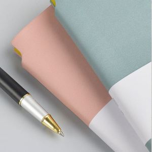 Carnet de notes ligné coloré A7 en cuir PU, petit format, portable, pour étudiants, avec porte-stylo - Product Image 5