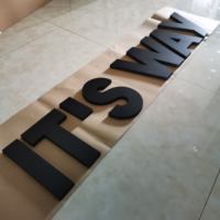 Enseignes d'entreprise personnalisées en PVC découpées au laser, logo mural plat 3D, lettres en plastique 3D, signalétique de réception pour bureau et hall d'entreprise