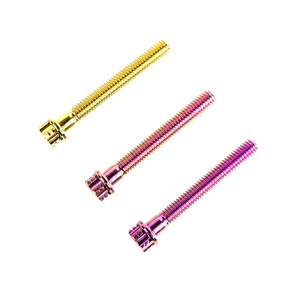 M6/M8 M10 公制钛合金法兰圆头螺丝 彩色刹车摩托车改装紧固件 阳极氧化彩色螺栓 - Product Image 6