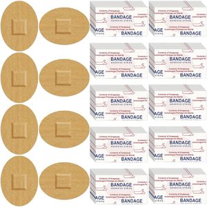 Oval-shaped elastic fabric latex-free bandage, oval-shaped dotted bandage, small <b>face</b> bandage, wound dressing. - Product Image 5