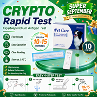 Test rapide vétérinaire en cassette pour la détection de l'antigène Cryptosporidium pour le dépistage de la santé canine