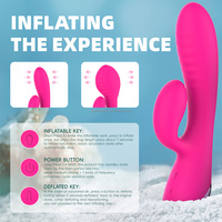 Nouveau design de vibrateur en silicone pour point G, 10 vibrations, vibrateur gonflable, jouets pour adultes, jouets sexuels gonflables pour femmes