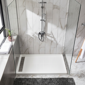 Receveur <span class=keywords><strong>de</strong></span> <span class=keywords><strong>douche</strong></span> SMC moderne, long, durable, rectangulaire, blanc, 60*32 pouces, pour projets hôteliers - Product Image 2