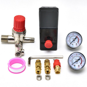 Contrôleur de pression pour compresseur d'air 90-120Psi, interrupteur automatique avec jauges et raccords pour accessoires de pompe à air - Product Image 3