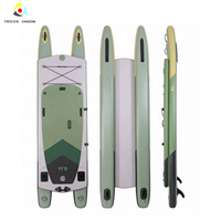 Kayak de pêche gonflable ISUP, design pliable, pompe incluse, pour rivière, lac et sports de loisirs
