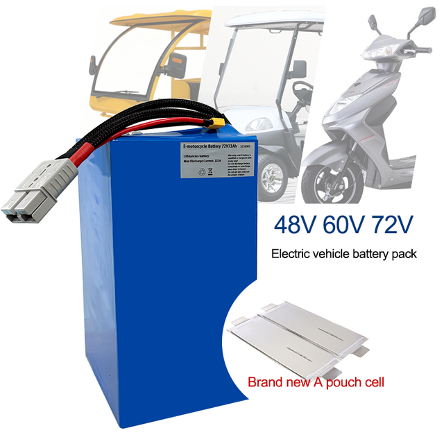 Customized 48V 60V 72V 30AH 60AH 73AH 100AH 180AH 200AH 230AH Lithium Ion Battery Pack for E-bike/Electric Motorcycle