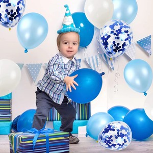 Ballon de décoration pour mariage, anniversaire, Noël, Saint-Valentin, jouet, 1er anniversaire, fête, enfants, baby shower, garçon, bleu, arche en latex - Product Image 4