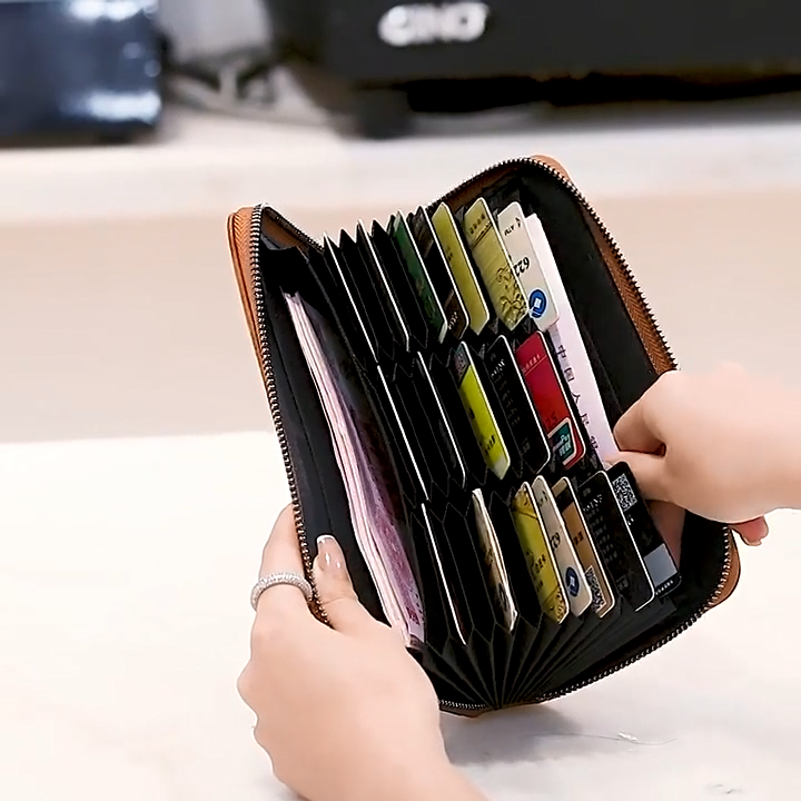 New Coin Purse Long Women Card Holder Pu Leather RFID Wallet
