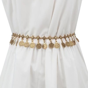 Sexy Gold Coin Belts - Elegant Waist Accessories for Women