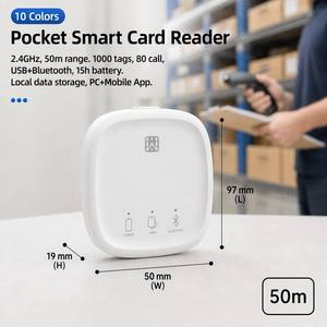 เครื่องอ่านแบบพกพา 2.4GHz ระยะ 50 เมตร รองรับ 1000 รายการ 80 แท็ก โทรได้ 15 ชั่วโมง ช่องเสียบ USB สำหรับคลังสินค้า ค้นหาสินค้าคงคลัง - Product Image 1