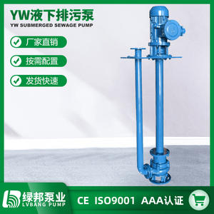 Pompe à eaux usées submersible à simple étage YW 2HP, anti-obstruction, pompe à eau de bassin basse, pour la mesure de l'eau, manipulation de double tuyau pour les eaux usées - Product Image 3