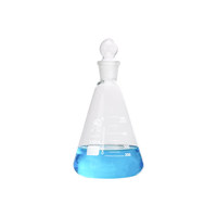 Botol Erlenmeyer Laboratorium Kaca Borosilikat Tinggi Tahan Panas dengan Tutup 50/100/250/500/1000ml Cina