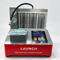 Nettoyeur et testeur d'injecteurs de carburant GDI LAUNCH CNC-801, machine de nettoyage ultrasonique pour injecteurs 6 cylindres pour véhicules à essence EFI SFI