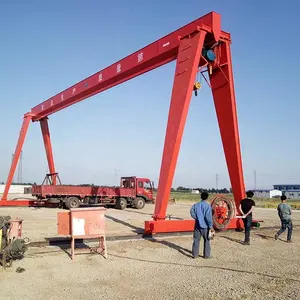 Span 40m ao ar livre usado 15 toneladas moldura única torneira gantry guindaste