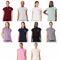 Blouse de vétérinaire brodée sur mesure avec logo animal pour uniforme de clinique vétérinaire