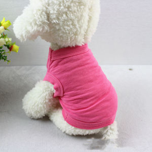 여름 <span class=keywords><strong>XXL</strong></span> 큰 애완 동물 빈 옷 티셔츠 민소매 의상 고양이 의류 강아지 조끼 면 대형 애완 동물 부드러운 일반 개 옷 - Product Image 6