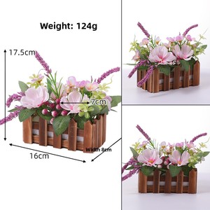 <span class=keywords><strong>Orchidea</strong></span> Phalaenopsis Artificiale in Confezione Regalo, Fiore Finto in Vaso, Decorazione Rustica per Casa, Hotel, Ristorante, Esposizione da Tavolo - Product Image 6