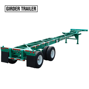 Triejes deslizantes, longitud extensible, contenedor de 40 pies, chasis deslizante de remolque esqueleto en venta - Product Image 1