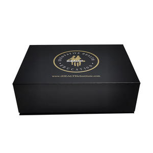 Cardboard Foil Stamping Custom Apparel Book Shape Clothes Packaging Paper <b>Box</b> Custom Luxury Clothing <b>Black</b> Packaging <b>Box</b> - Product Image 5