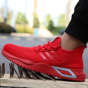 GUYSIA marca nuevo moda rojo transpirable resistente al desgaste a equipos <span class=keywords><strong>de</strong></span> protección <span class=keywords><strong>de</strong></span> seguridad <span class=keywords><strong>de</strong></span> punta <span class=keywords><strong>de</strong></span> acero <span class=keywords><strong>zapatos</strong></span> al aire libre <span class=keywords><strong>de</strong></span> las mujeres al aire libre <span class=keywords><strong>zapatos</strong></span> - Product Image 3