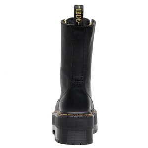Botas de Plataforma a Media Pantorrilla para Mujer, Talla Grande, de Cuero Vacuno Genuino, Zapatos Gruesos para Mujer, Botas de Tobillo Midi, Estilo Universitario - Product Image 2