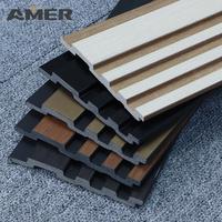 Panneaux muraux décoratifs en plastique rainuré imperméables pour l'intérieur et l'extérieur, fabrication OEM Rongke