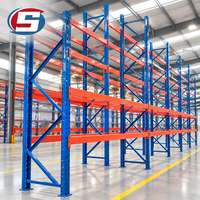 Système de rayonnage industriel en acier pour entrepôt, étagère de stockage pour charges lourdes, conception multi-niveaux, gain de place