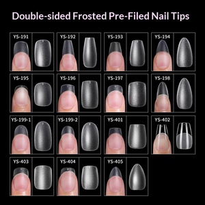 450 Uñas Postizas Mate de Cobertura Completa, Pre-Grabadas, Almendradas y Cuadradas, para Uso en Salones de Belleza y Manualidades de Uñas en Casa - Product Image 2