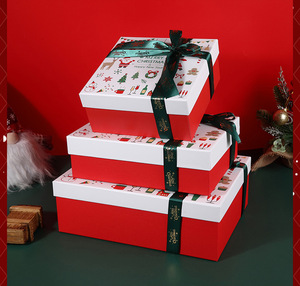 Customized Christmas Gift Box with Bow Custom Logo Large Scarf <b>Thermos</b> <b>Cup</b> Packaging-Gray Board Paper - Product Image 6